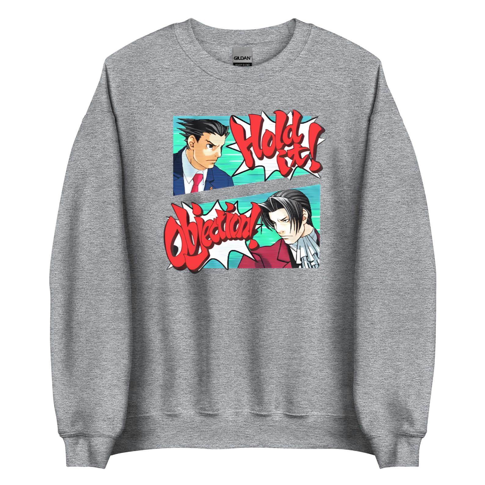Objection Capcom Ace Attorney Hold it Objection Men's T Shirt Phoenix Wright Edgeworth ...