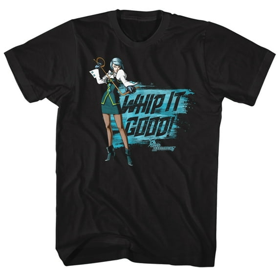Ace Attorney Whip It Black Adult T-Shirt