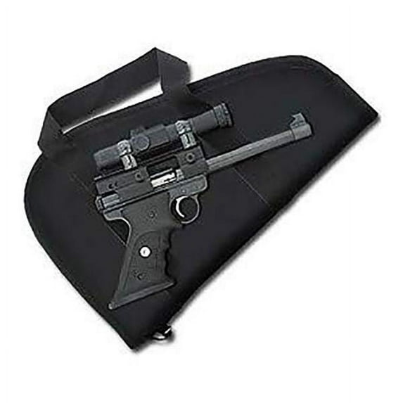 Ace Case Scoped Handgun Padded Pistol Case Gun Rug w/ Handles - Black Made in US