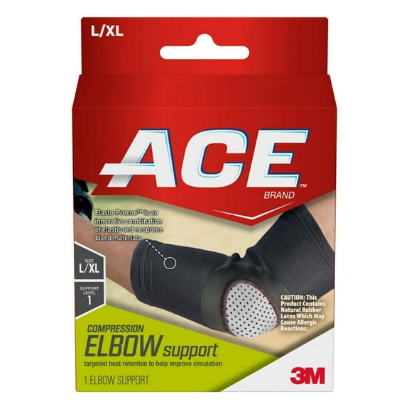 Ace Comfortable & Breathable Elastro-Preene Elbow Support, Large/Extra Large