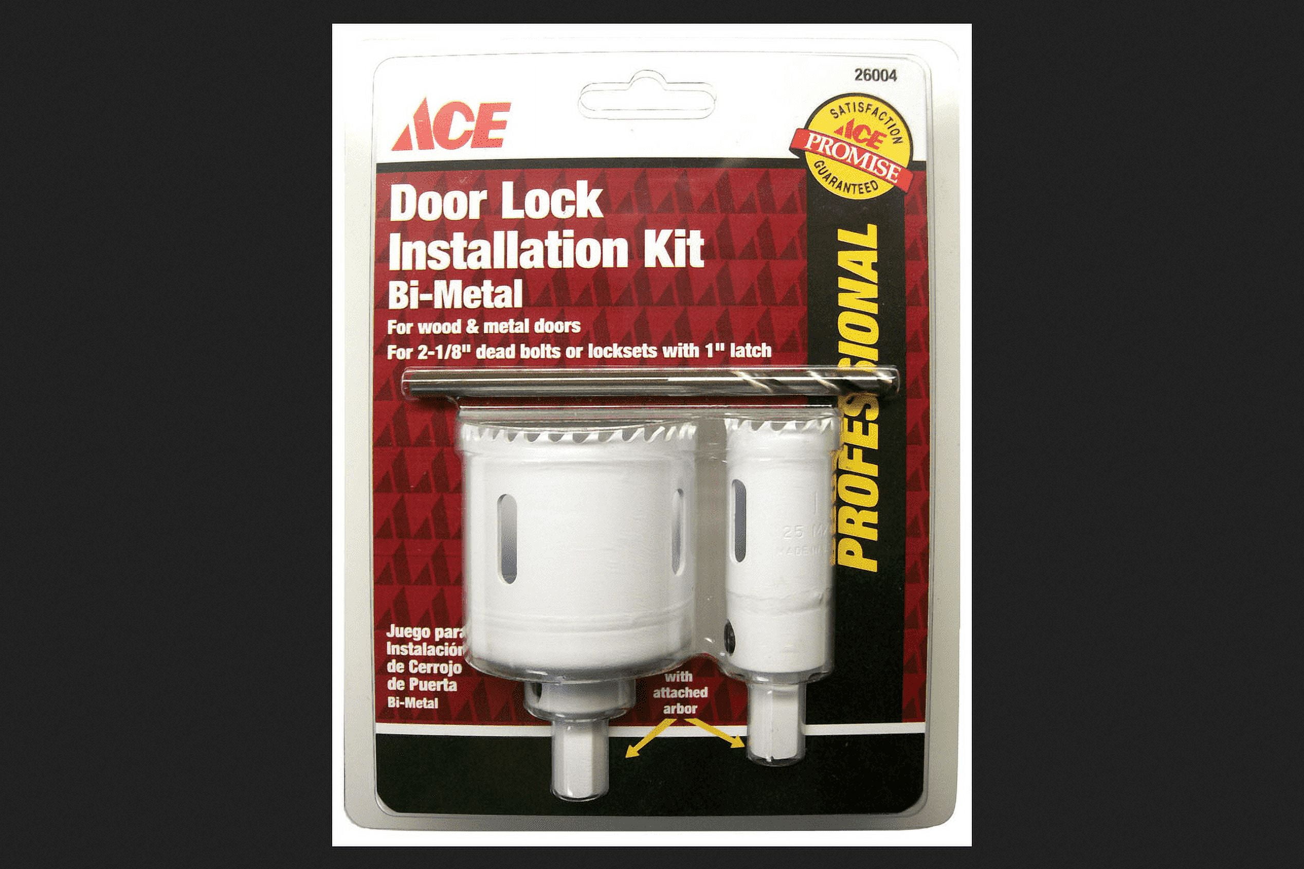 Lock Kit Ace Door Lock Installation Kit 2-1/8 in. - Walmart.com
