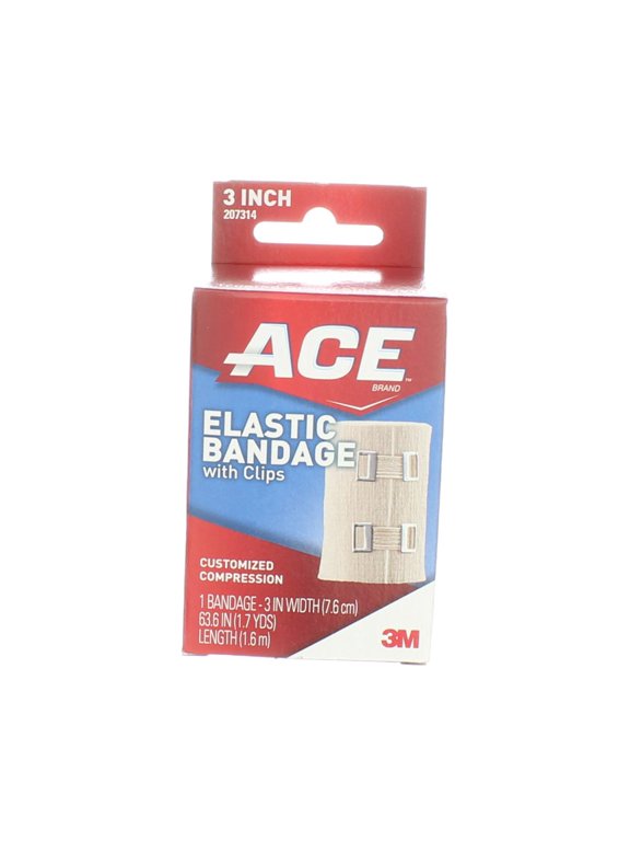 Elastic Bandage with Clips, 3in (5 pack) (Bundle)