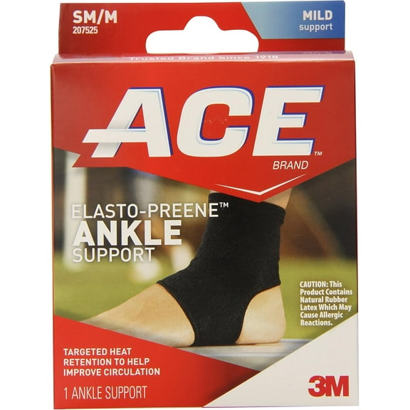 Ace Elasto-Preene Ankle Support Size Of Small/Medium, # 207525 - 1 Ea