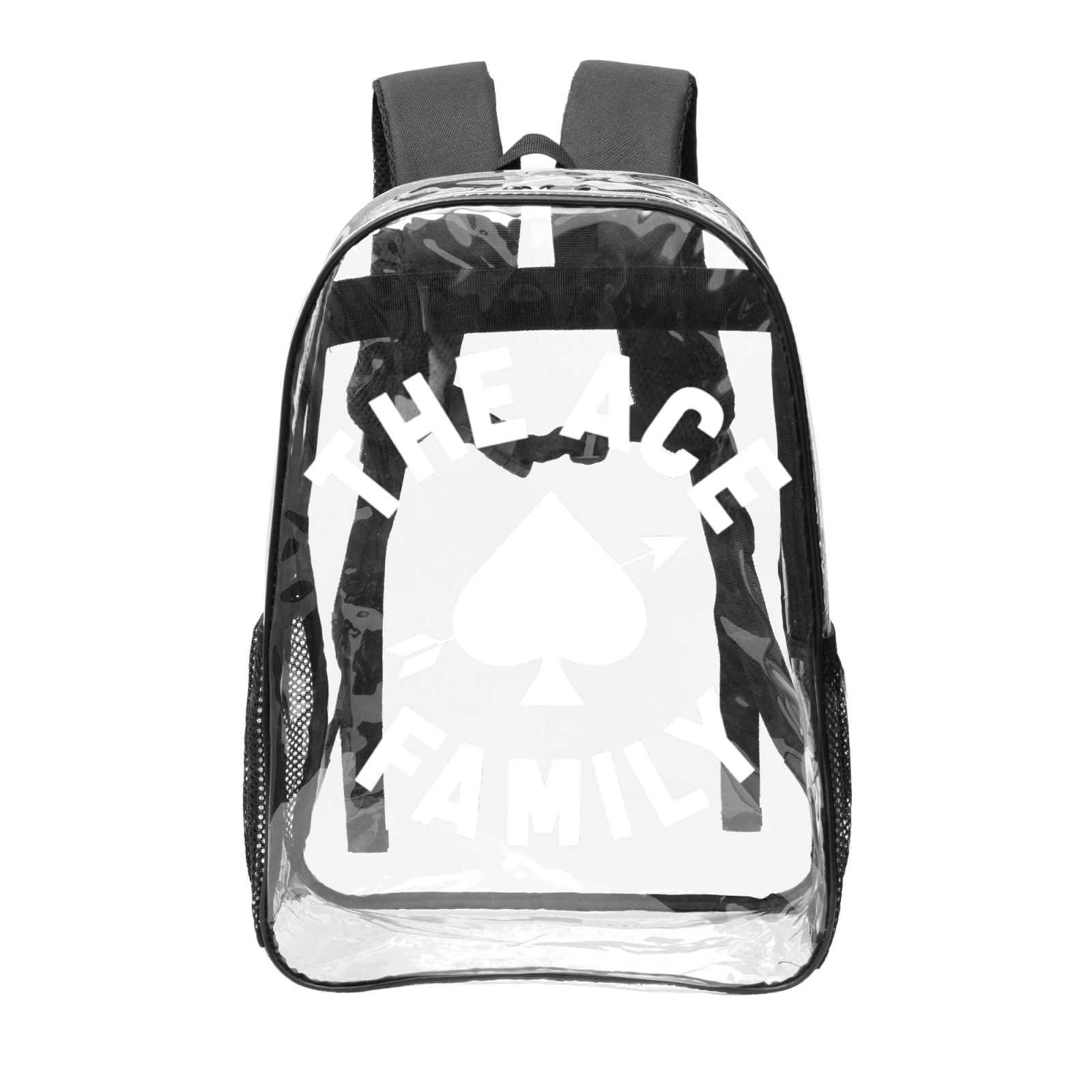 Ace Family Logo Transparent Backpack Fashion Travel Backpack Laptop ...