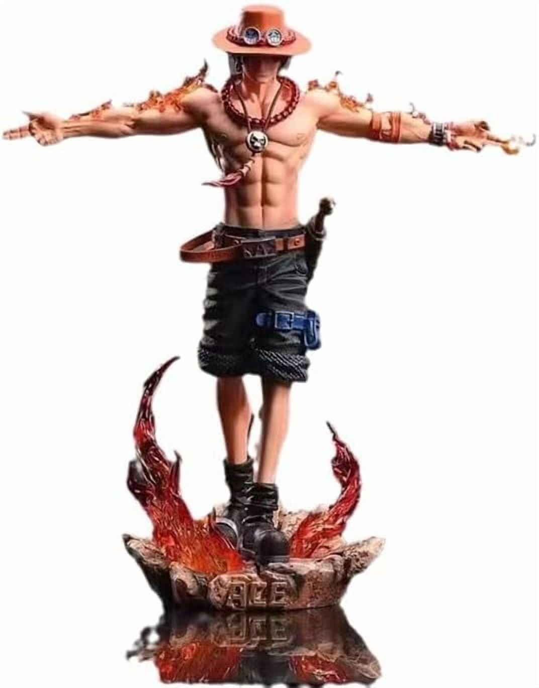 Ace Figure Standing Stretching Arms Portgas D. Ace Figures 28cm/11inch PVC Statue Model Anime Characters Figure Decor Action Figure Statue Ornament