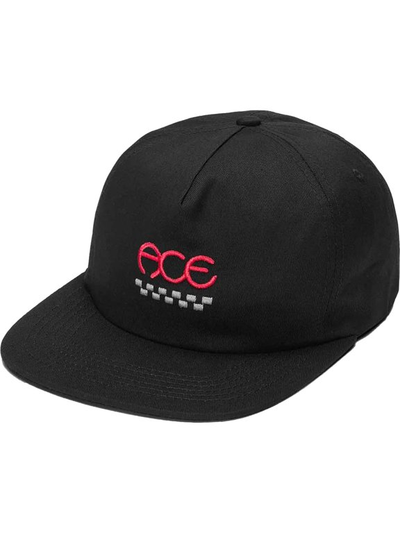 Ace Finish 5 Panel Adjustable Hat Black