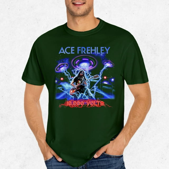 Ace Frehley 2024 Tour Dates T-Shirt - Electric 10,000 Volts Concert Merch Unisex All Size