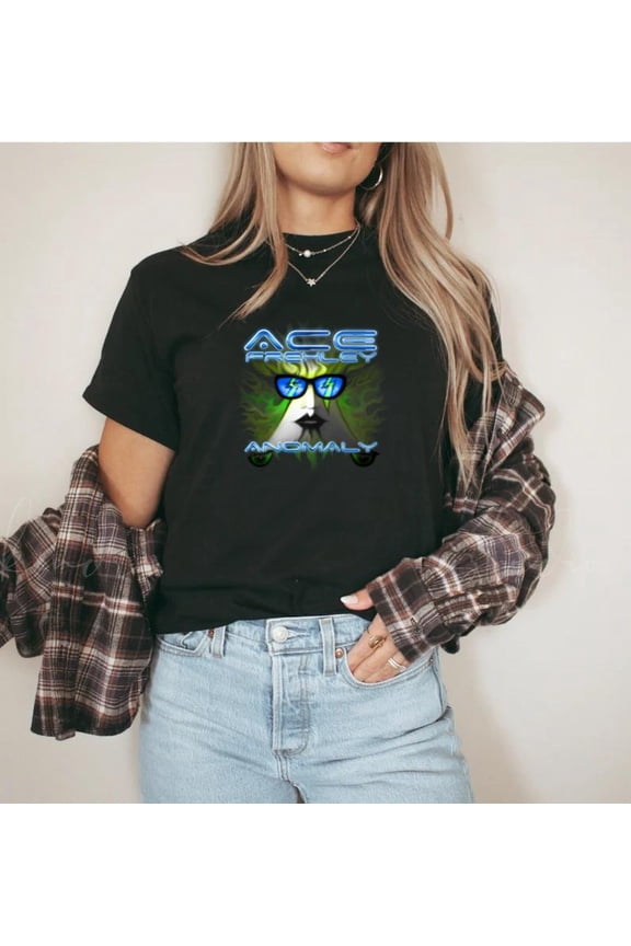 Ace Frehley Anomaly Album Black Hard Rock Guitarist Graphic T-Shirt Unisex, for men & women, up to size 5XL