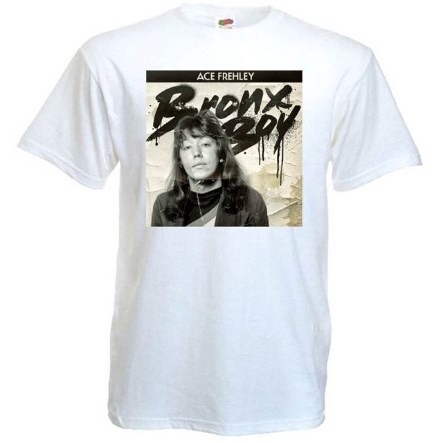 Ace Frehley Bronx Boy v5 Tshirt white hard rock heavy metal all sizes