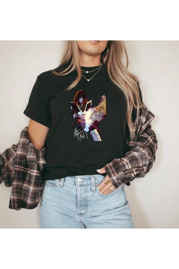 Ace Frehley KISS Guitarist The Spaceman Rock Legend Fan Art T-Shirt Unisex, for men & women, up to size 5XL