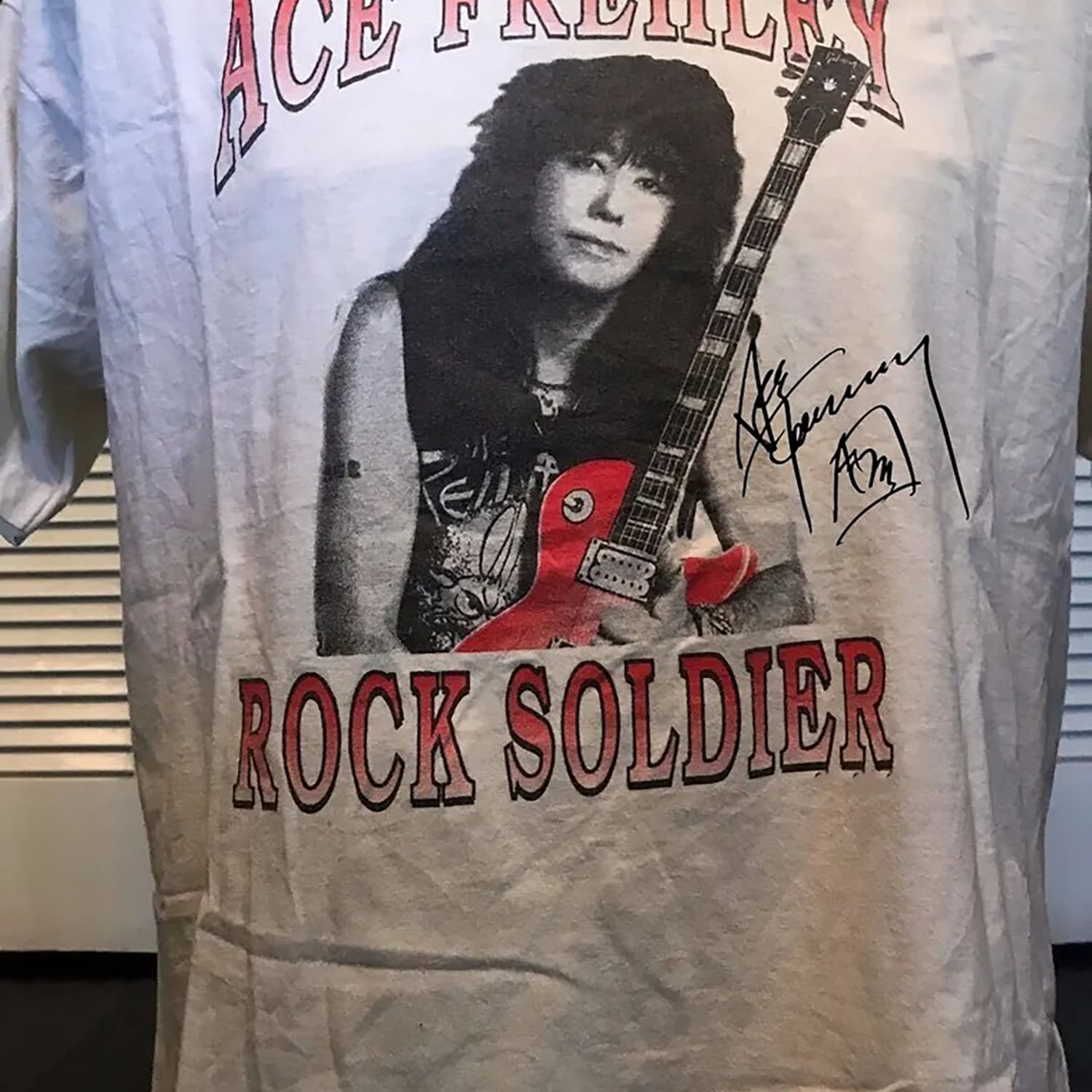 Ace Frehley Rock Soldiers Tour Cotton White All Size Unisex Shirt