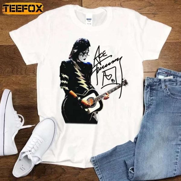 T-shirt Vintage Ace Frehley Signature, Unisexe, En Coton, Tailles S à 5XL