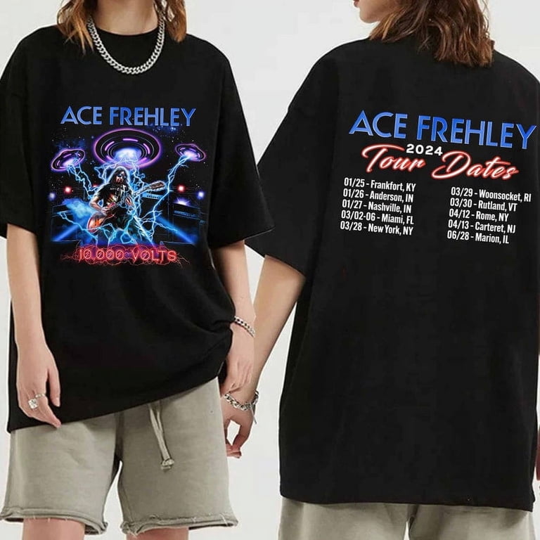 T-shirt Unisexe Coton R.I.P Ace Frehley – Toutes Tailles, Couleurs Comme Sur Photo, Marque Gildan