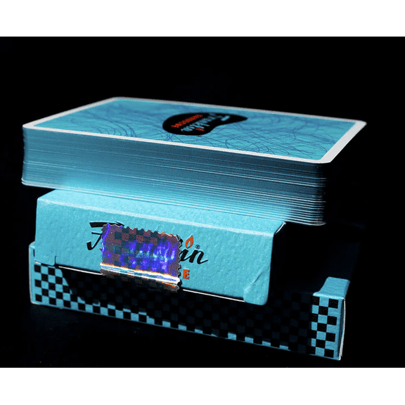 Ace Fulton's Franklin BBQ (Aqua Gilded) Official Playing Cards