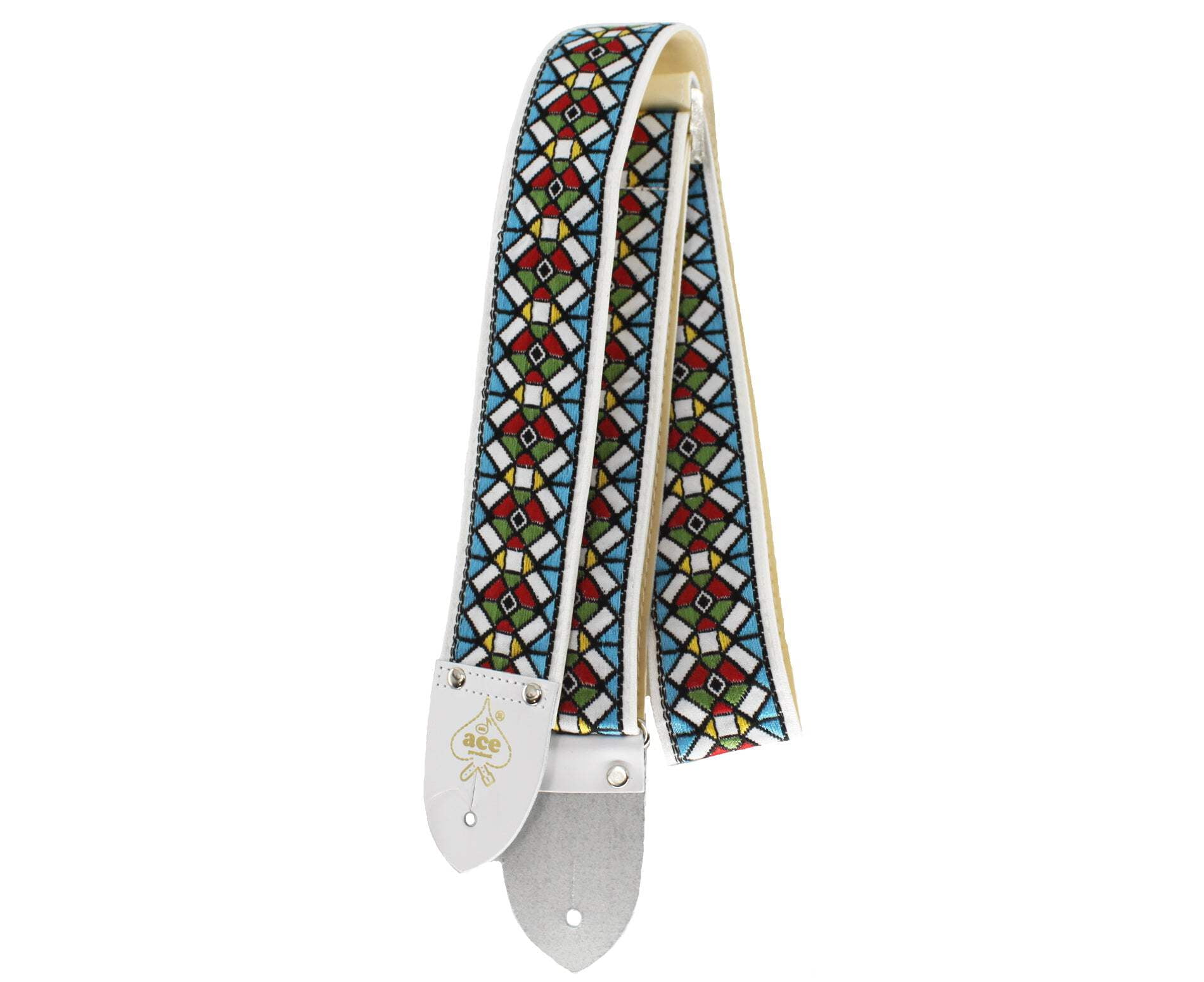 Ace Vintage Reissue Bohemian Red Guitar Strap by D'Andrea