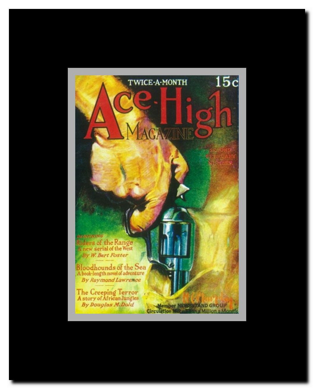 Ace-High Magazine (Pulp) Framed Movie Poster