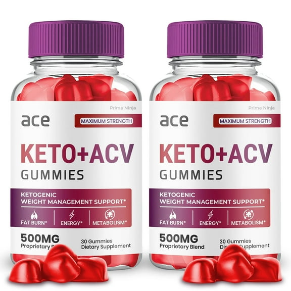 Ace Keto Gummies, Ace Keto + ACV Gummies, Ace Keto ACV Gummies, Official Supplement (2 Pack)