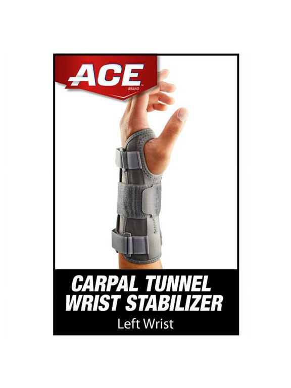 Left Wrist Stabilizer Adjustable Relieve Carpel Tunnel, 1ct, 6-Pack