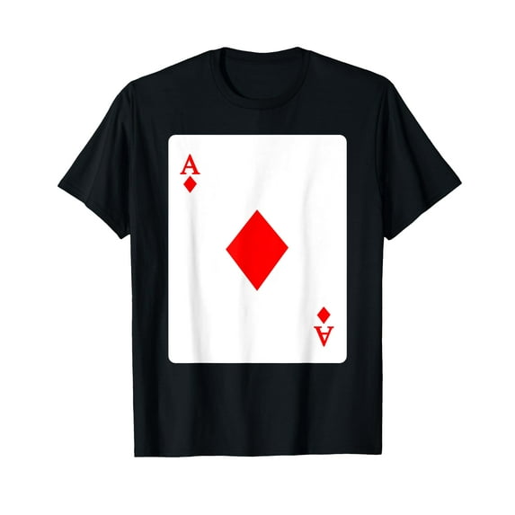 Ace Of Diamonds Playing Card Group Costume Poker Player T-Shirt