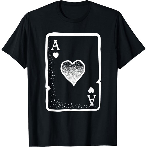 Ace Of Hearts Playing Cards Poker Halloween Costume T Shirt T-Shirt