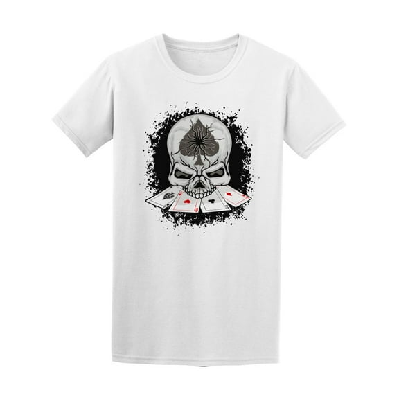 Ace Of Spades Bullethole T-Shirt Men -Image by Shutterstock, Male XX-Large