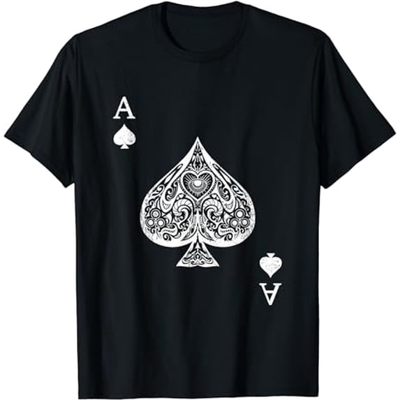 Ace Of Spades Costume - Playing Card Costume Ace Spade T-Shirt