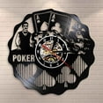 thumbnail image 1 of Ace Of Spades Playing Card Gambling Wall Art Wall Clock Game Room Gambling Den Decoration Vinyl Record Wall Clock Poker Gift, 1 of 7