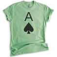 thumbnail image 1 of Ace Of Spades T-shirt, Unisex Women's Men's Shirt, Cute Ace T-shirt, Cards Shirt, Poker Shirt, Heather Apple Green, Large, 1 of 6