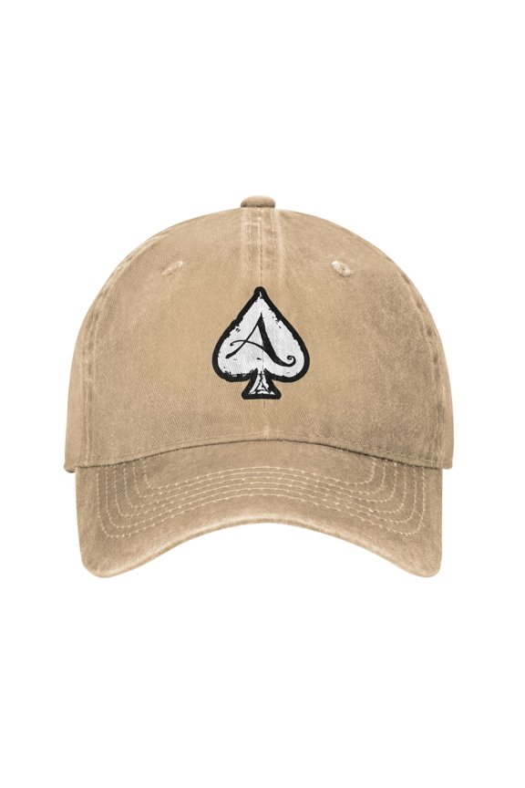Ace Of Spades Unisex Adult Washed Denim Cotton Sport Outdoor Baseball Cap Adjustable Cowboy Baseball Hat