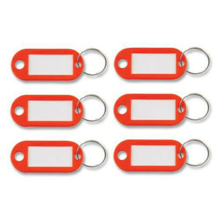 Key Tags Label Window, 0.88 x 0.19 x 2, Red, 6/Pack Key Tags Label Window, 0.88 x 0.19 x 2, Red, 6/Pack