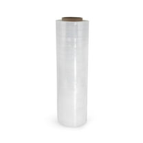 Ace Pack 18in x 1200ft 80 Gauge Heavy Duty Clear Stretch Film 800% Stretch Ability Shrink Wrap Self Adhesive Plastic Wrap for Packing and Moving Protection - 1 Roll