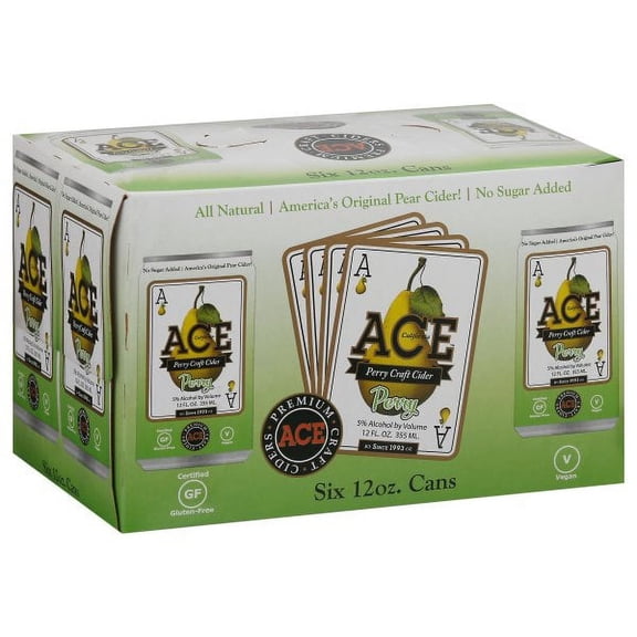 Ace Perry Cider 6 pack 12 fluid ounce, Aluminum Cans, 5% ABV