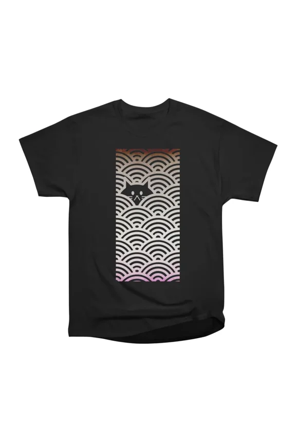 Ace Pride Cat Waves T-Shirt Tee Gift For Him Merch For Her Apparel For Friend