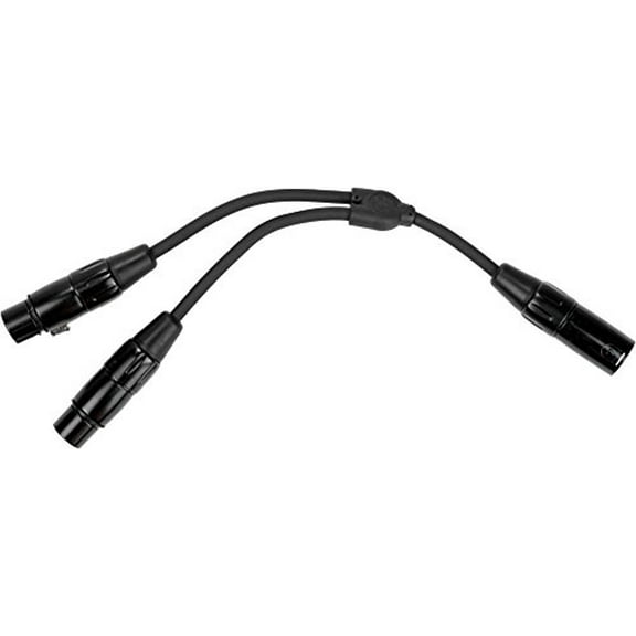 Ace Products PYXM2XF 6 in. Y Cable Splitter Tour Grade XLR