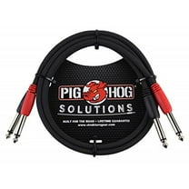 Pig Hog PD-21406 Dual 1/4" Mono Male Cable, 6 Feet