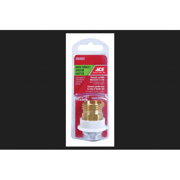 Ace Quick-Connect Dual Thread 15/16 in.-27 or 55/64 in. Chrome Aerator Adapter