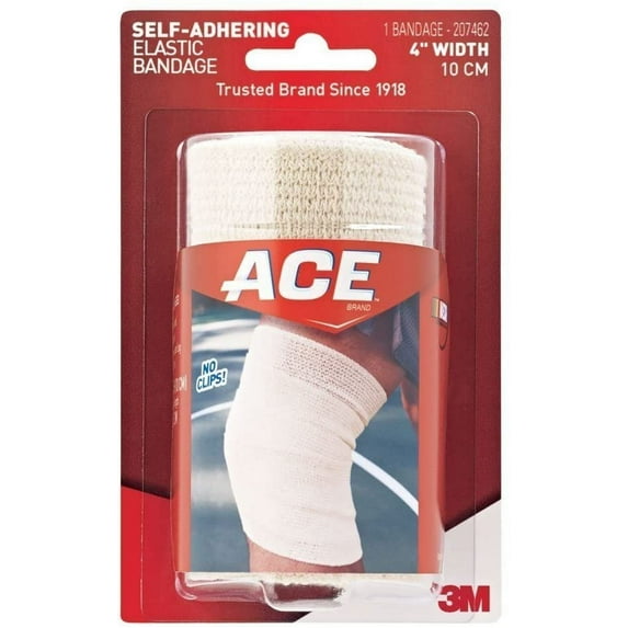 Ace Self-Adhering Elastic Bandage, 4 Inches, 6-Pack