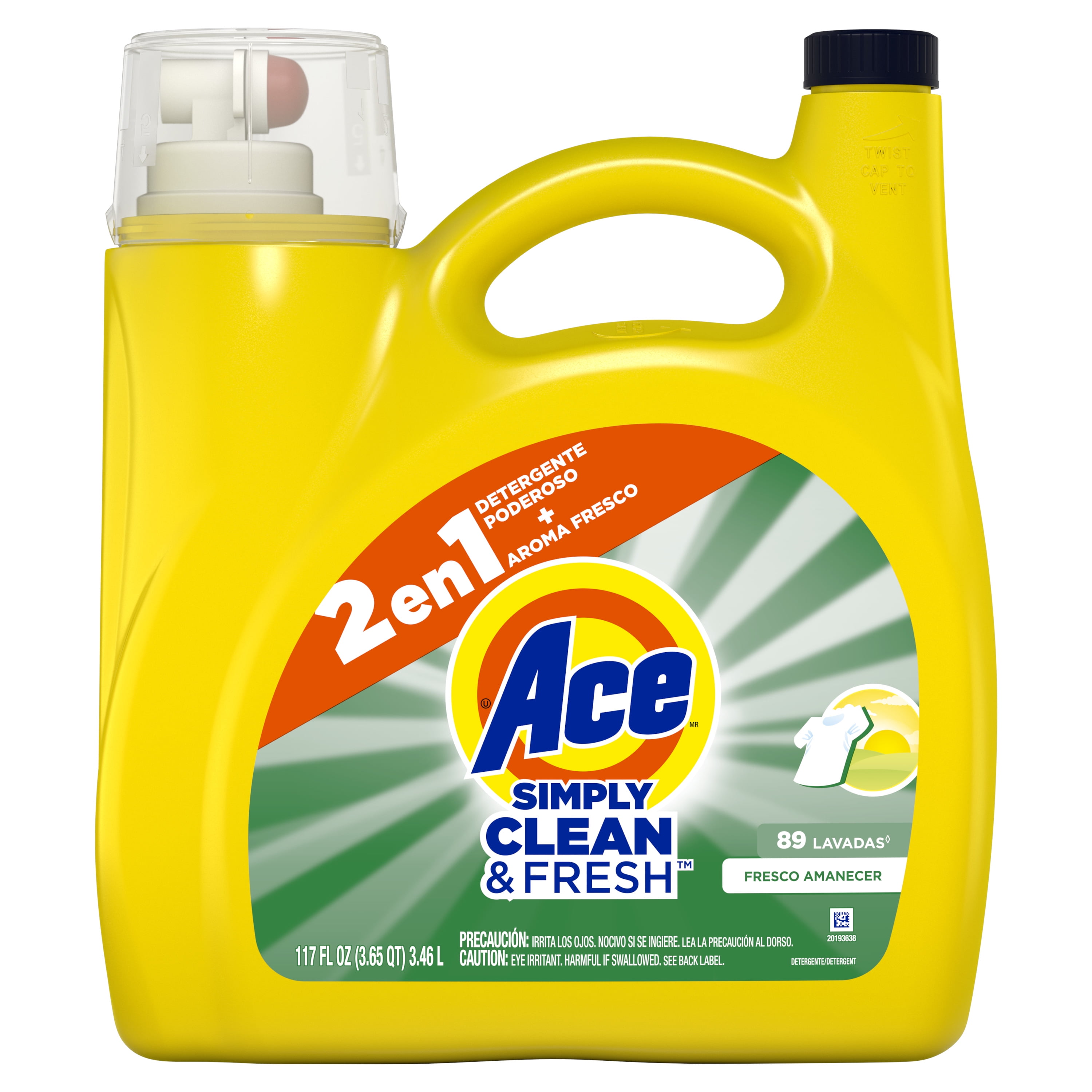 Ace Simply, Daybreak Fresh, Laundry Detergent, 117oz, 89 Loads