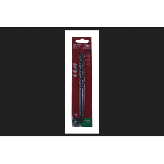 Ace Steel Straight Shank 1/2 in. Dia. x 6 in. L Percussion Drill Bit 1 pc.