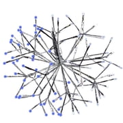 Celebrations LED Blue/Pure White Shimmering Sphere 12 in. Hanging Decor