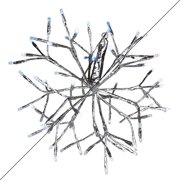 Celebrations LED Blue/Pure White Shimmering Sphere 20 in. Hanging Decor