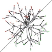 Celebrations LED Green/Red Shimmering Sphere 20 in. Hanging Decor