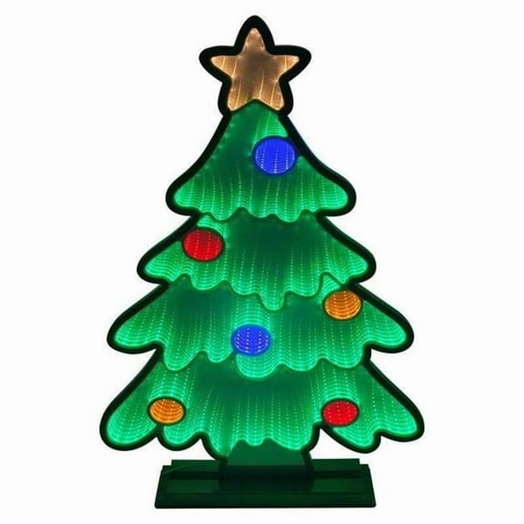 Ace Trading 9106932 30 in. Yard Decor LED Infinity Christmas Tree