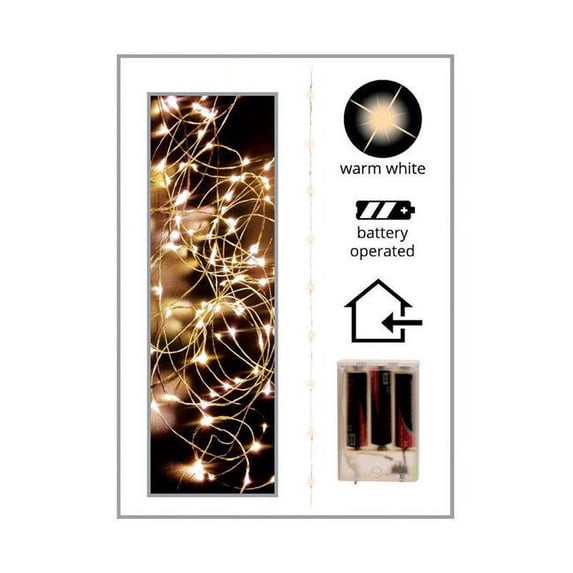 Ace Trading - Illumax 7 9366766 10 ft. LED Micro Wire Light Cool White- pack of 12