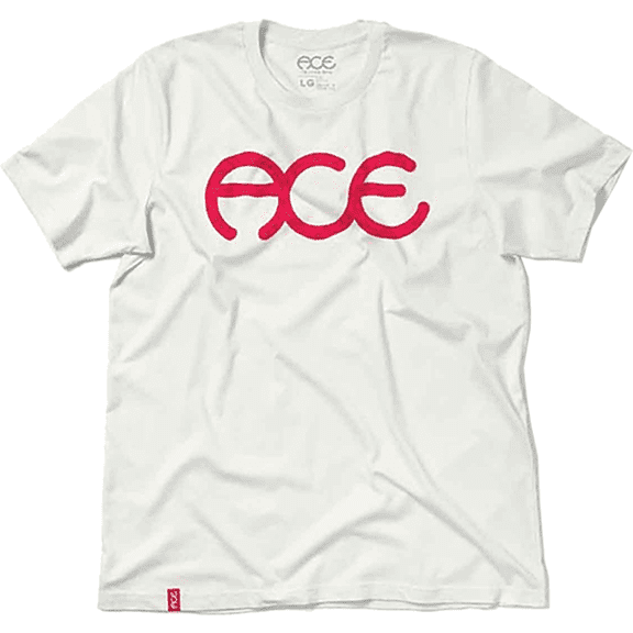 Ace Trucks MFG Ace Rings Short Sleeve T-Shirt White, Small, Men's