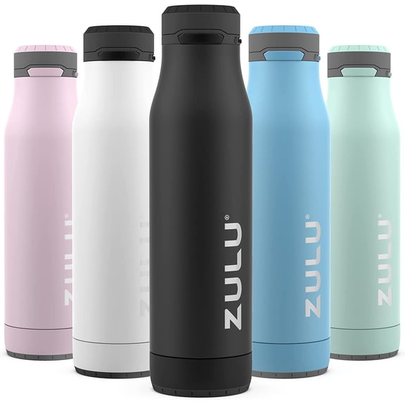 Ace Vacuum Insulated Stainless Steel Water Bottle with Chug Spout, Leak-Proof Locking Lid and Removable Base for School, Backpack, Sports, Gym, Travel