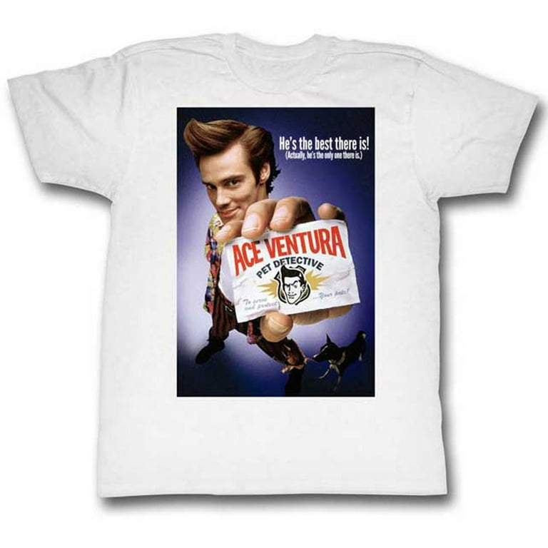 Ace Ventura Men s Color Poster T shirt White Walmart