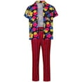 thumbnail image 1 of Ace Ventura Pet Detective Cloth Movie Shirt Pants Belt Hawaiian Vacation Full Set Outfit, 1 of 7