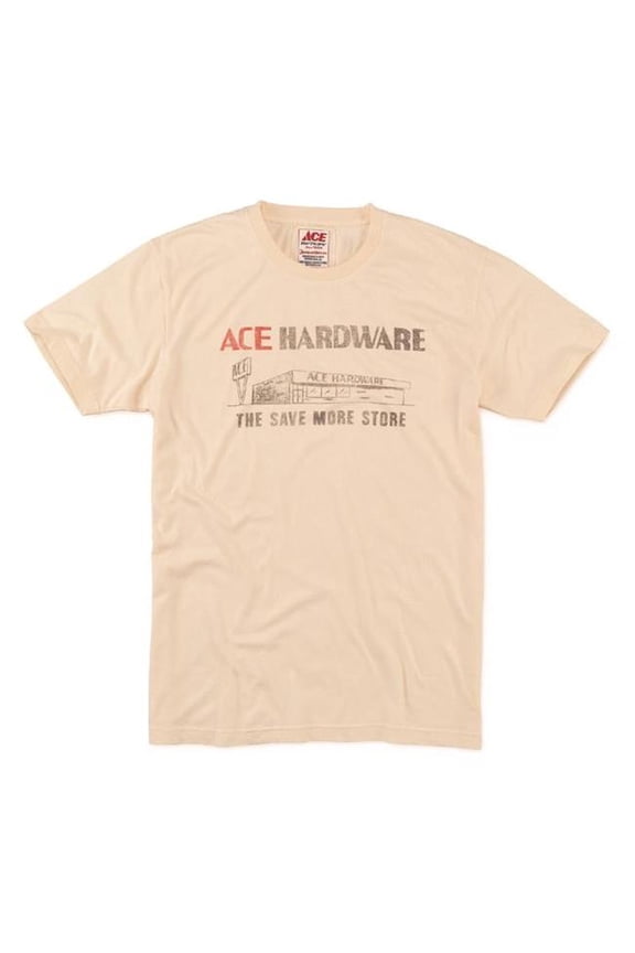 8098073 Short Sleeve Men Crew Neck Tee Shirt - Cream - Medium