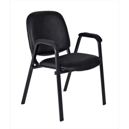 Ace Vinyl Stack Chair - Black